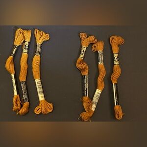 DMC Embroidery Floss Skeins in Golden Brown New